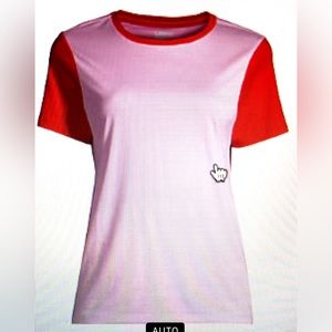 Lands End- colour block t shirt, light weight cotton, casual